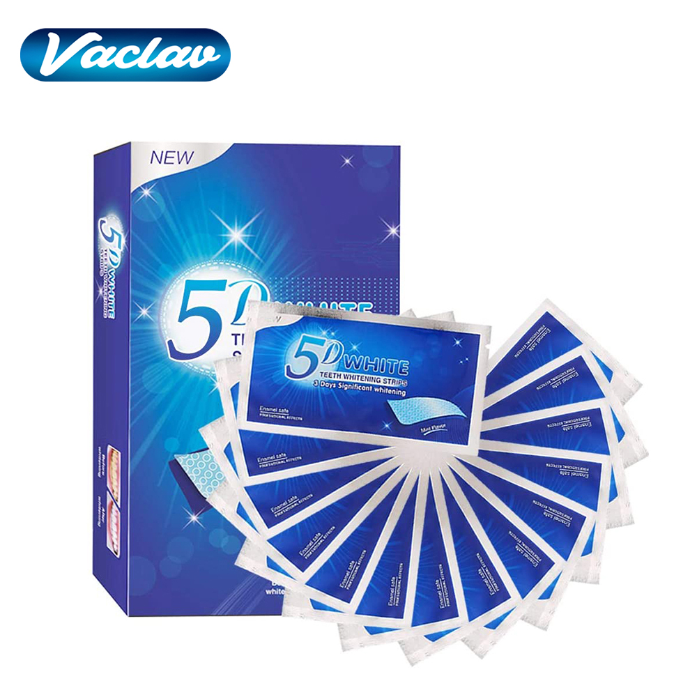 Teeth Whitening Xylitol - 5D Witmakende Tandstrips, Whitening Gel, Witmakende