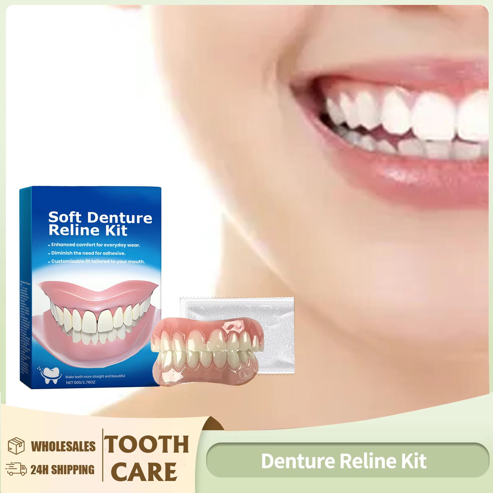 Teeth Whitening For Braces - Prothese Reline Kit Siliconen Liners Zachte