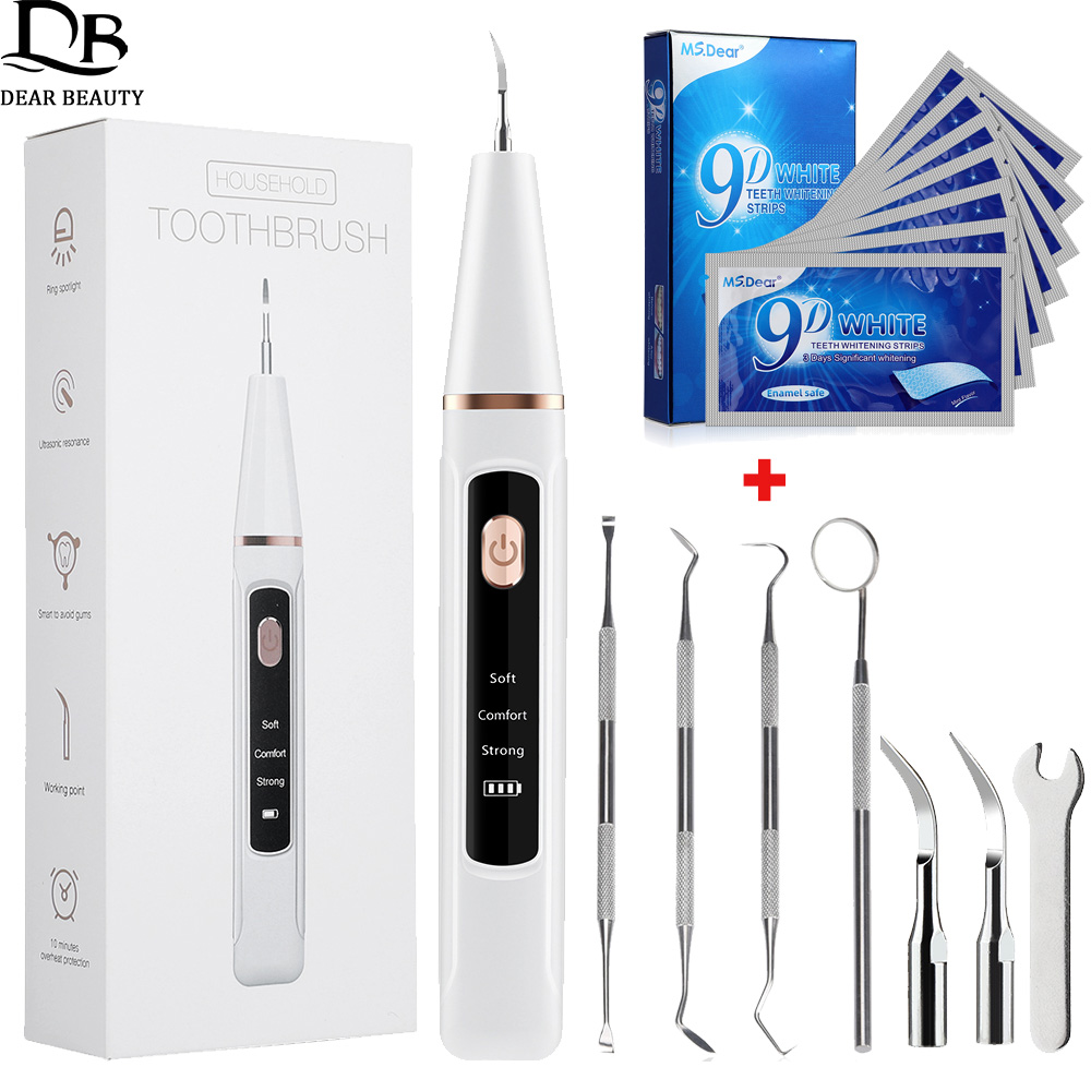 Teeth Whitening Strips - Ultrasone Tandsteen Remover En 9D Tanden