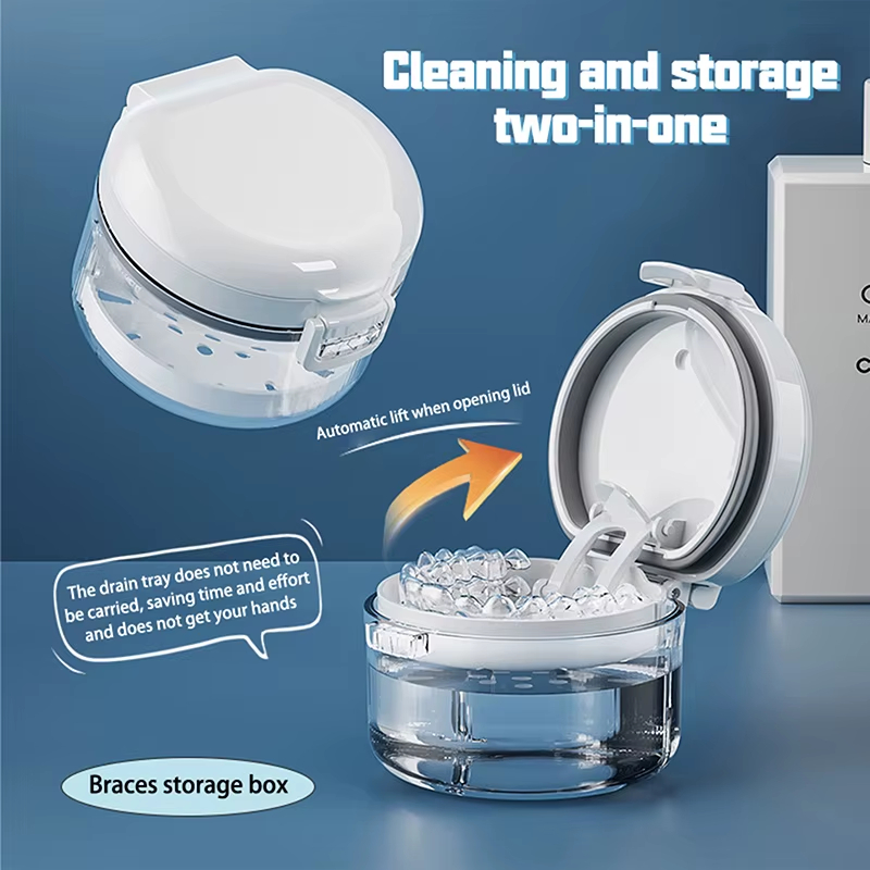 Teeth Whitening For Braces - Draagbare Orthodontische Retainer Case Meerlaagse Onzichtbare