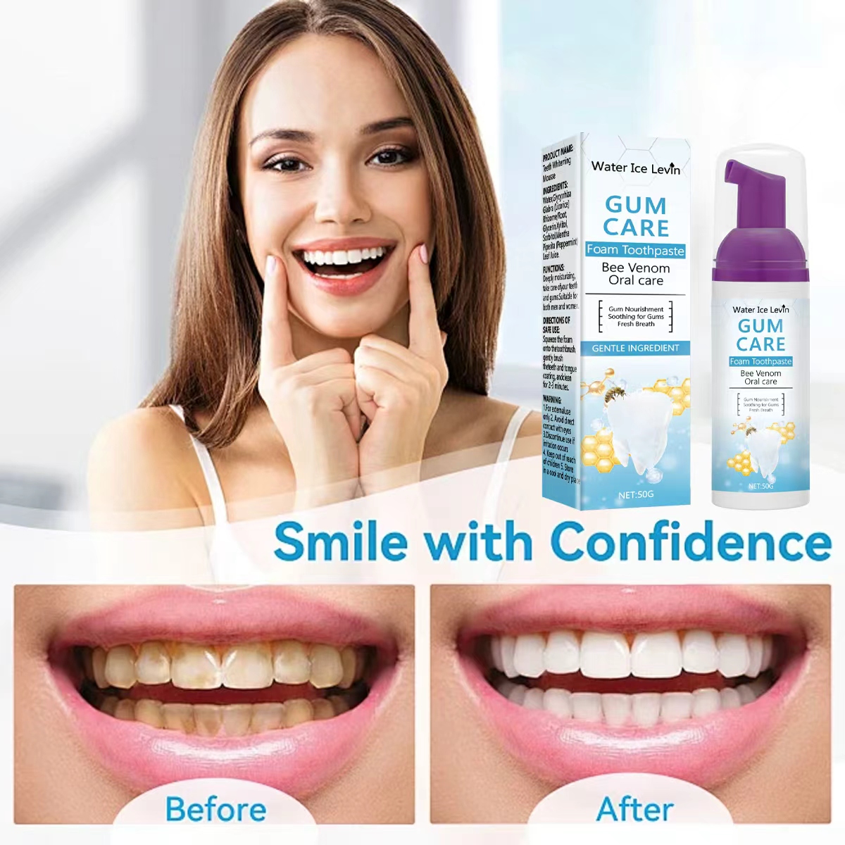Water Ice Levin Gum Care Schui - Teeth Whitening Xylitol recensie en prijs