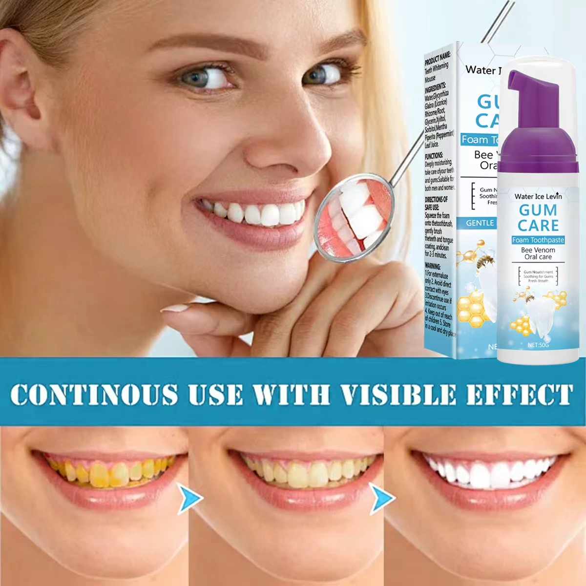Water Ice Levin Gum Care Schui - Teeth Whitening Xylitol recensie en prijs