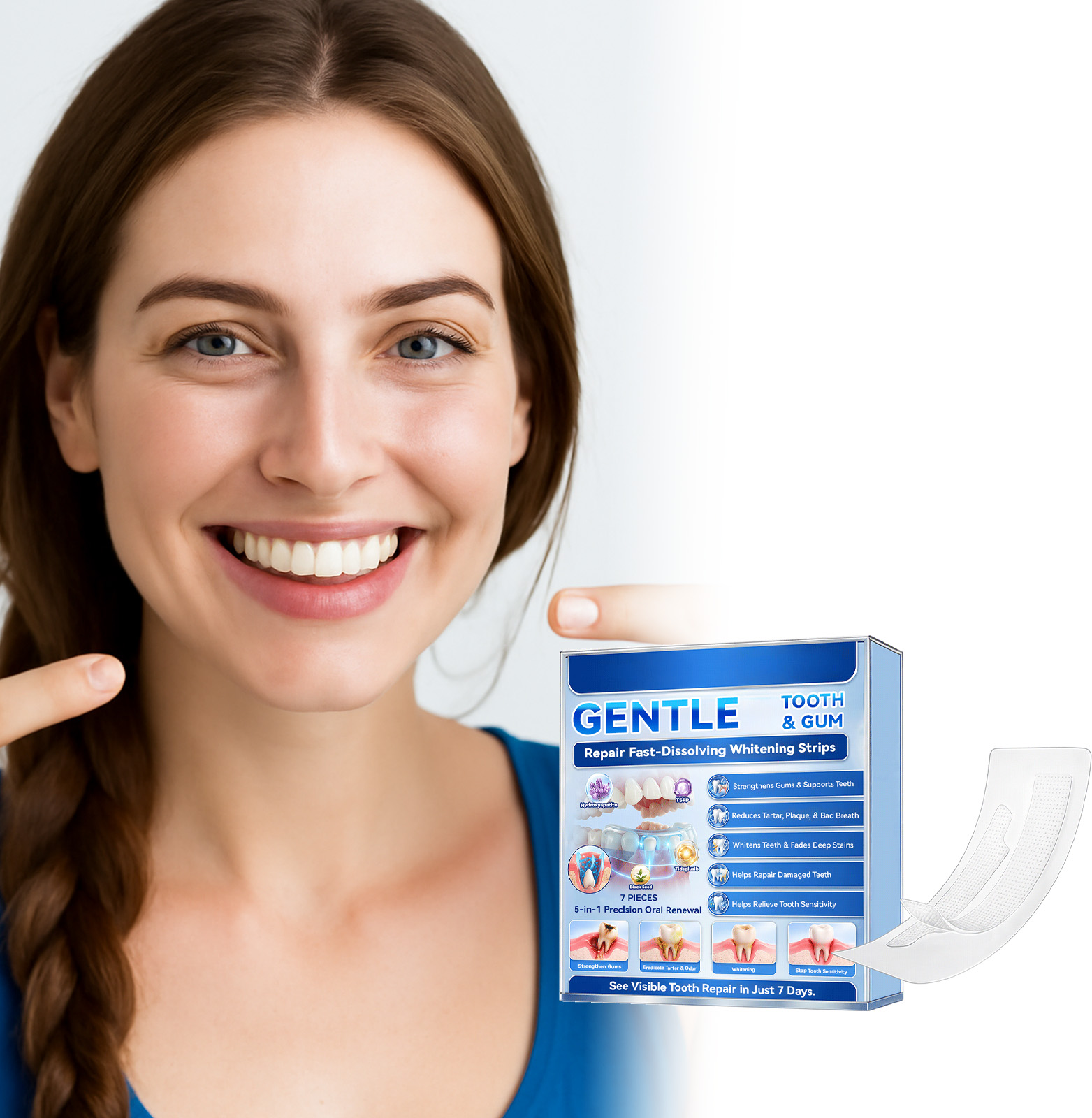 Tandenbleekstrips Snelle Resul - Teeth Whitening Strips recensie en prijs