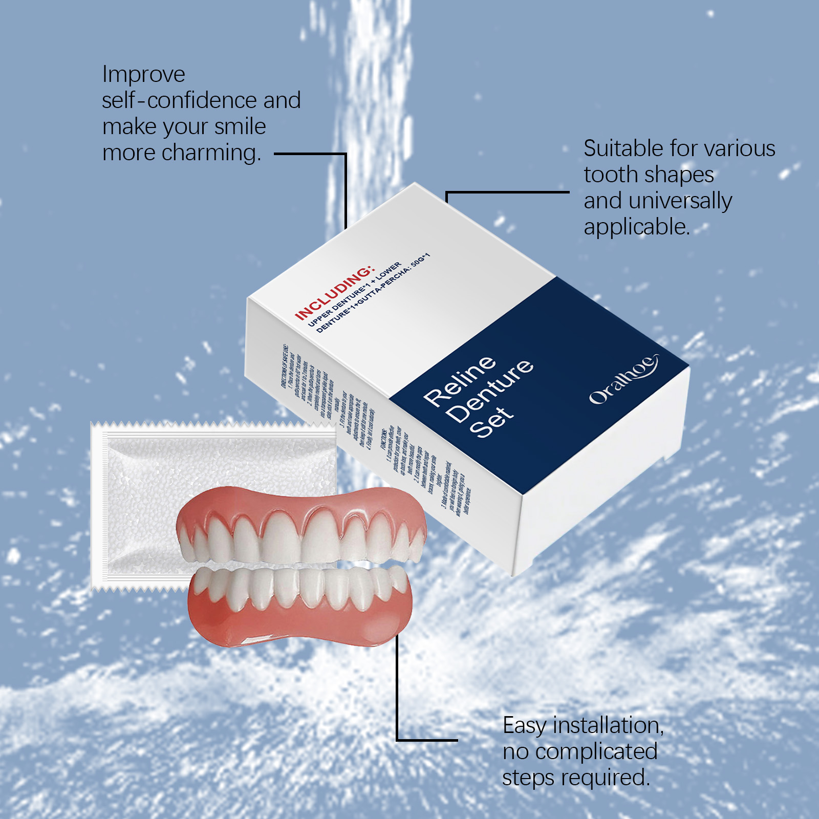 Kunstgebit Tijdelijke Tand Ora - Teeth Whitening For Braces recensie en prijs