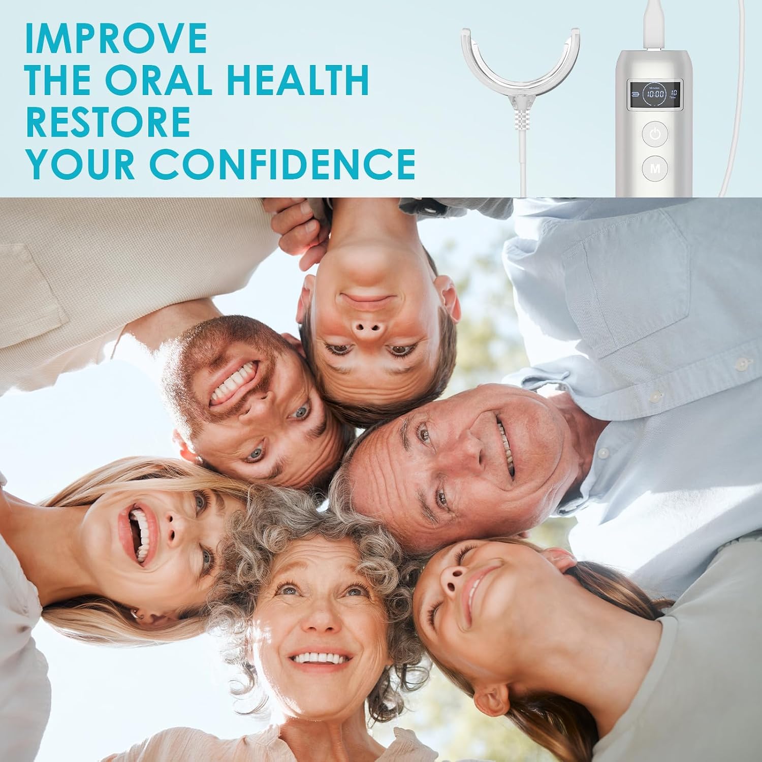 Tandenbleek-accelerator met 16 - Teeth Whitening Light Kit recensie en prijs