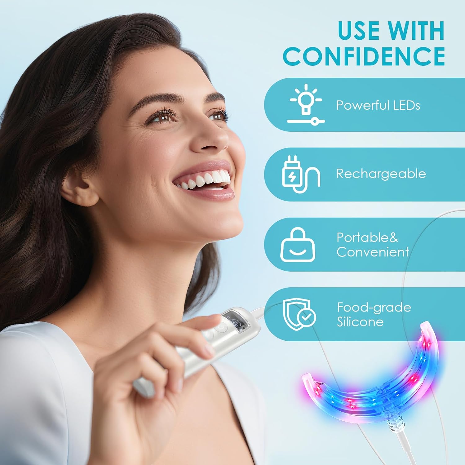 Tandenbleek-accelerator met 16 - Teeth Whitening Light Kit recensie en prijs