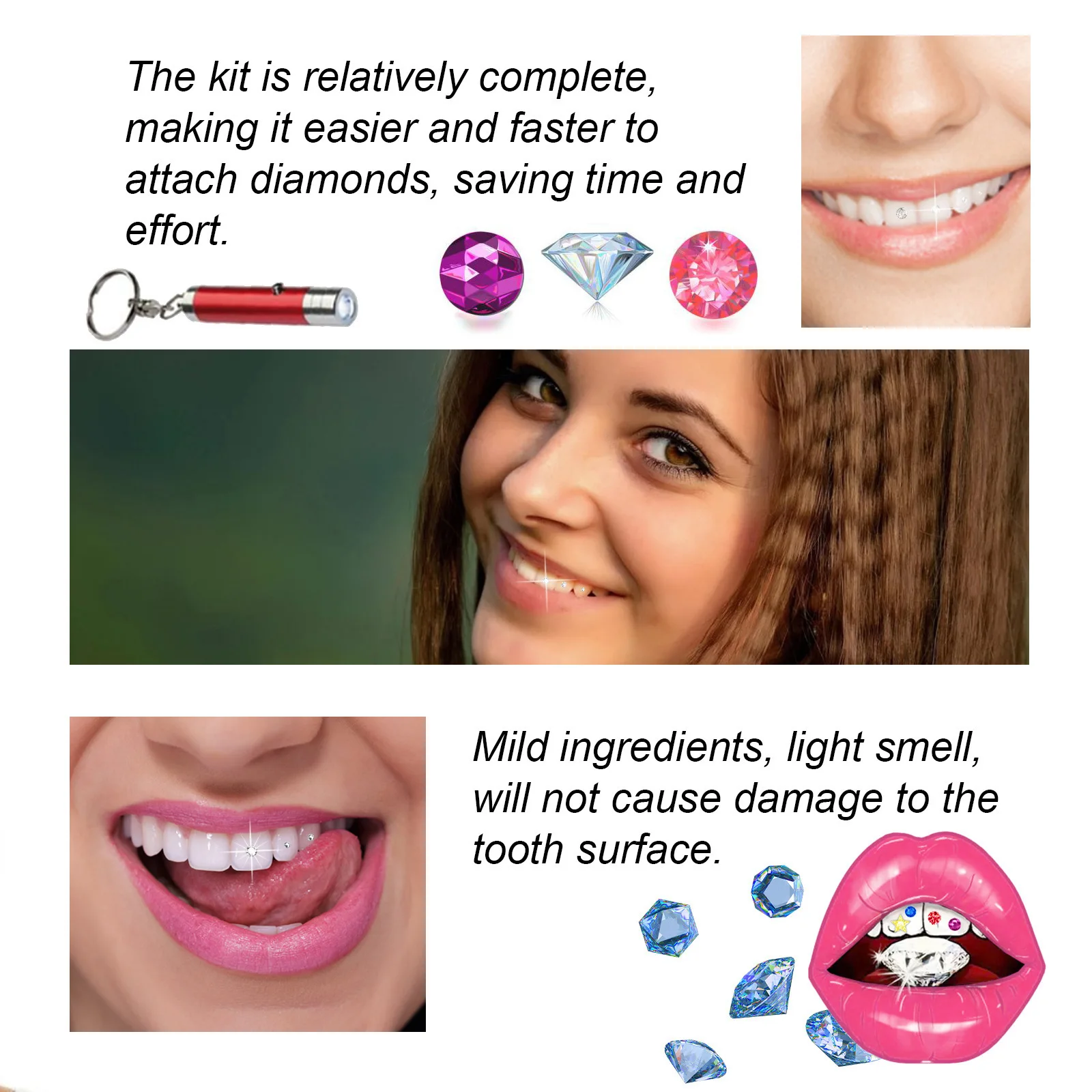 Tandjuwelen Kit DIY Transparan - Teeth Whitening Usa recensie en prijs