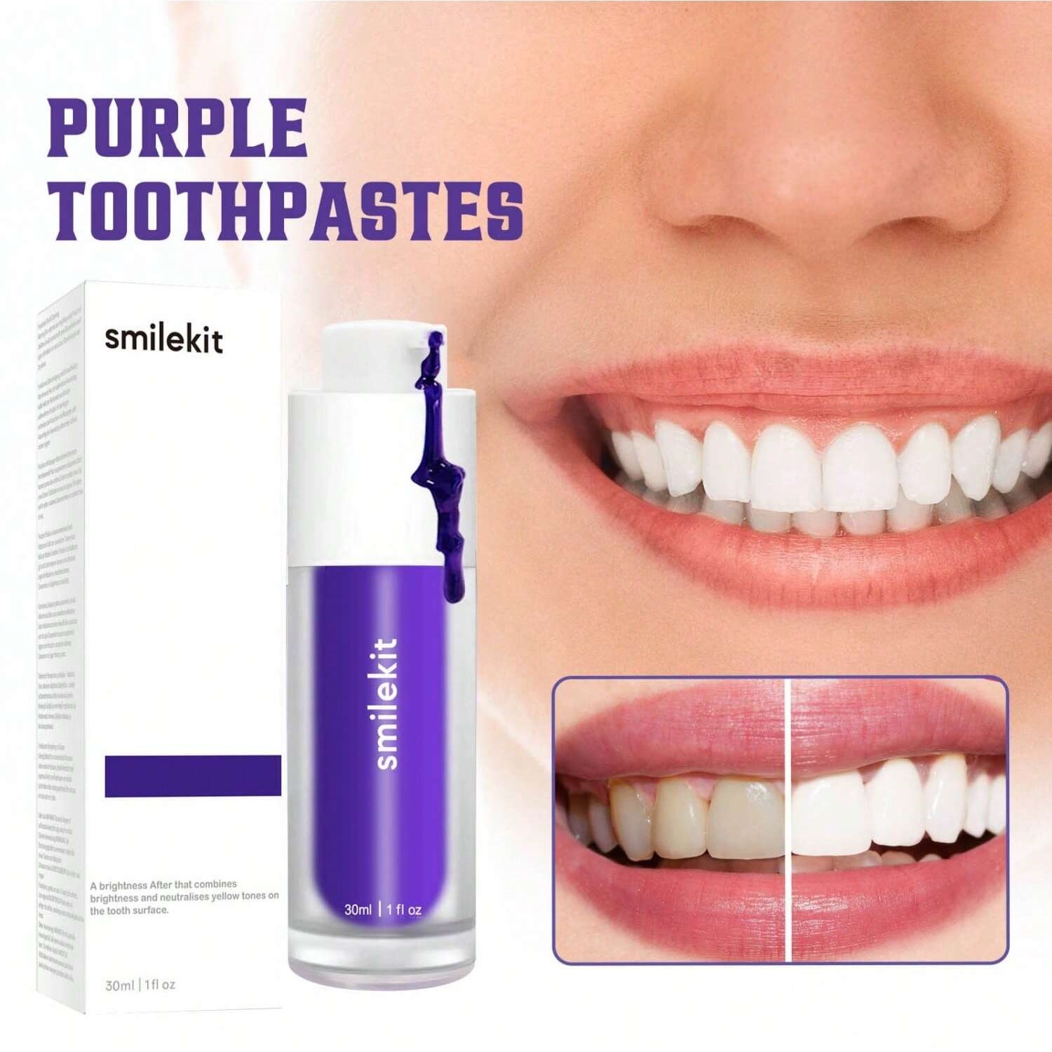 Effectieve Paarse Corrector Se - Teeth Whitening Xylitol recensie en prijs
