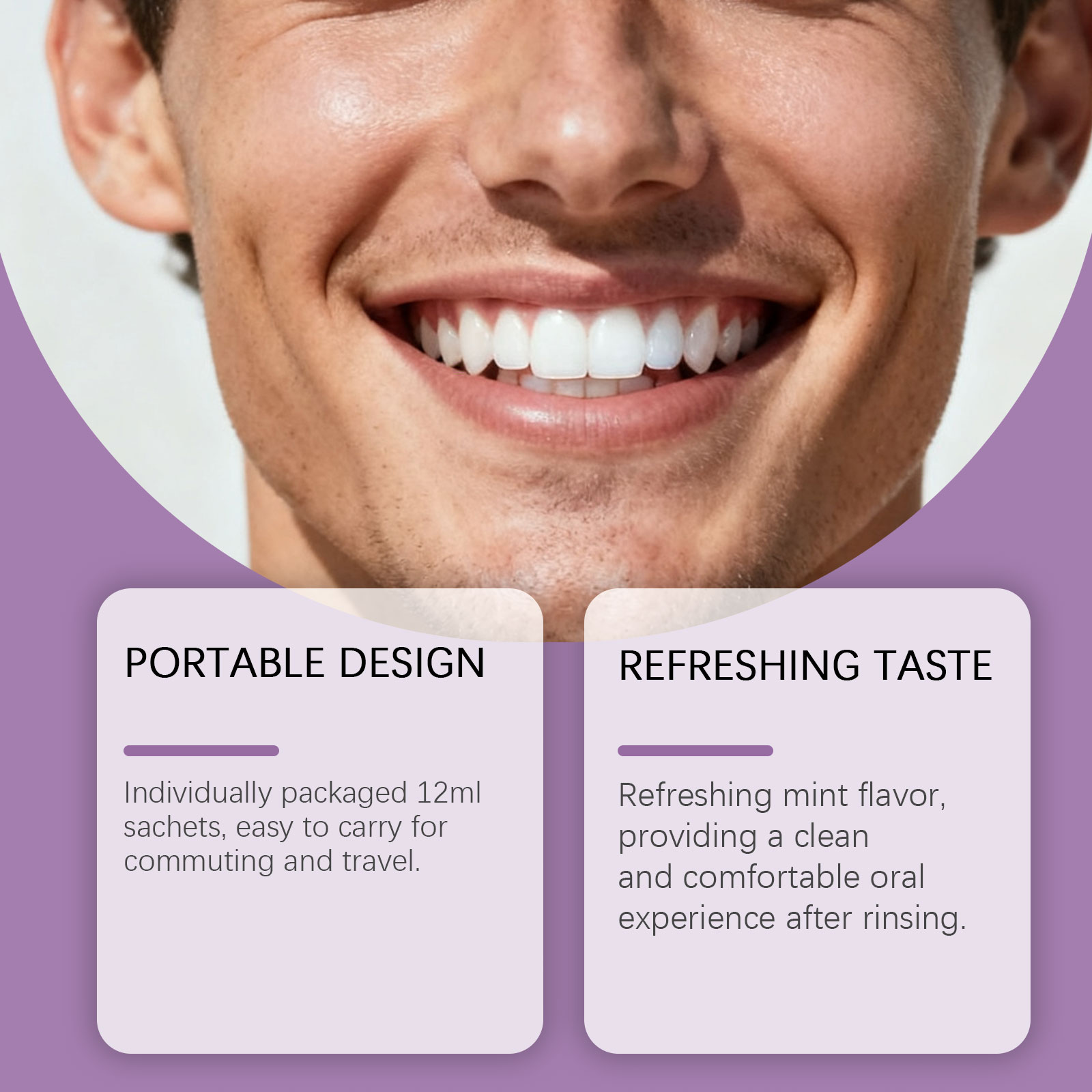 Paarse mondwater voor tandenbl - Teeth Whitening Xylitol recensie en prijs