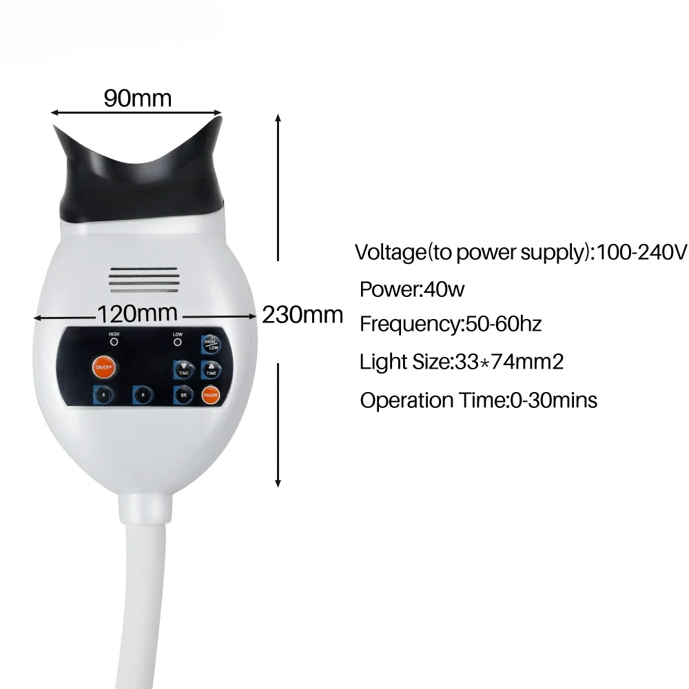 Verstelbare 3 Kleuren LED Tand - Whitening Teeth Machine recensie en prijs