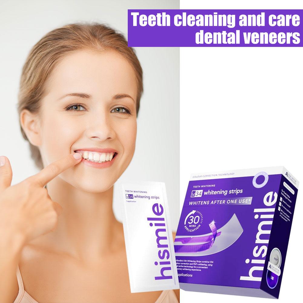 Paarse tandenbleekstrip Tandvl - Teeth Whitening Strips recensie en prijs
