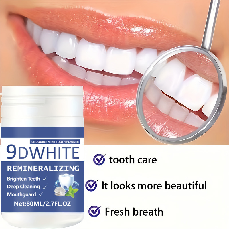 9D Paarse Tandbleekpoeder 80ml - Teeth Whitening Usa recensie en prijs