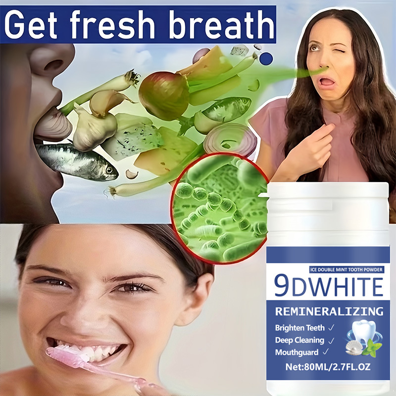 9D Paarse Tandbleekpoeder 80ml - Teeth Whitening Usa recensie en prijs