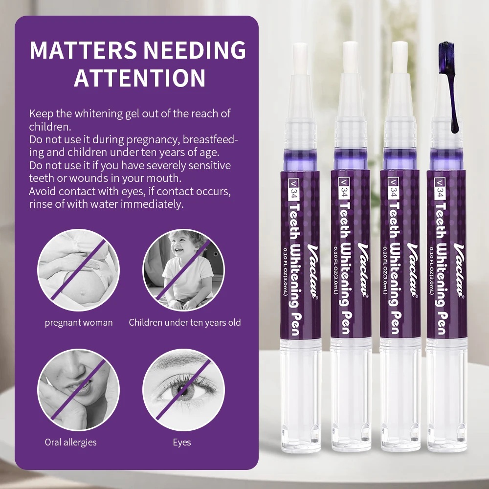 Vaclav V34 Paarse tandenbleekg - Teeth Whitening Xylitol recensie en prijs
